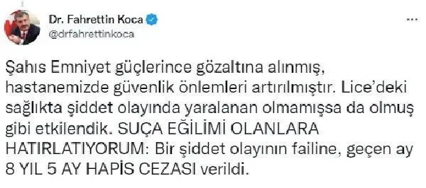 Diyarbakır'ın Lice ilçesinde sağlık çalışanlarına saldırı