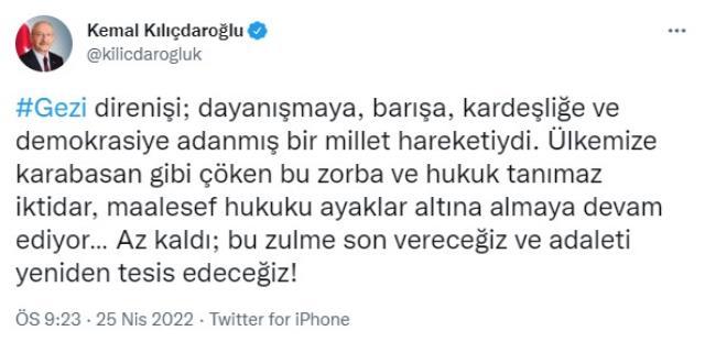 Osman Kavala kararının ardından CHP lideri Kılıçdaroğlu'ndan ilk yorum: İktidar, hukuku ayaklar altına almaya devam ediyor