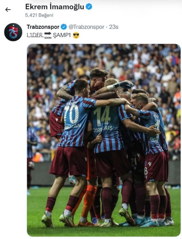 Trabzonspor hamlesiyle Fenerbahçe taraftarını kızdıran İmamoğlu, Uğur Dündar aracılığıyla mesaj gönderdi