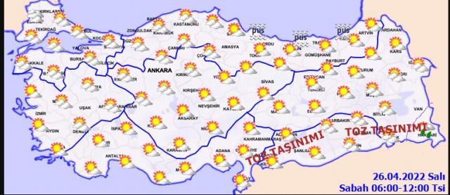 26 Nisan Salı günü hava nasıl olacak?