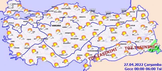 26 Nisan Salı günü hava nasıl olacak?