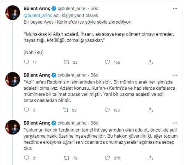 Bülent Arınç'tan Kadir Gecesi vesilesiyle 'adil yargılanma hakkı' ve 'adalet' mesajları: Gezi davasını mı işaret etti?