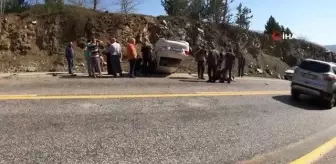 Son dakika haberi... Takla atan araçta dehşeti yaşadılar... Yaralılar yollara savruldu, annenin ilk sorusu evladı oldu