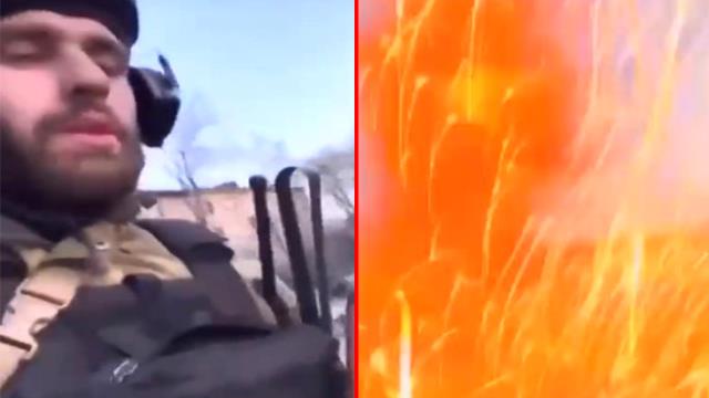 Kadirov'un askerleri yine video çekerken öldürüldü! İşte Ukrayna ordusunun bombaladığı Çeçenlerin son anları