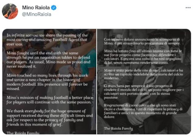 Yasa boğan ölüm! Dünyaca ünlü menajer Mino Raiola hayatını kaybetti