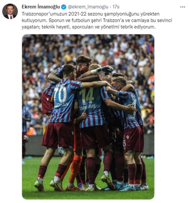 Trabzonspor'un şampiyonluğu sonrası İBB Başkanı Ekrem İmamoğlu gözyaşlarını tutamadı Trabzonspor'un şampiyonluğu sonrası İBB Başkanı Ekrem İmamoğlu gözyaşlarını tutamadı