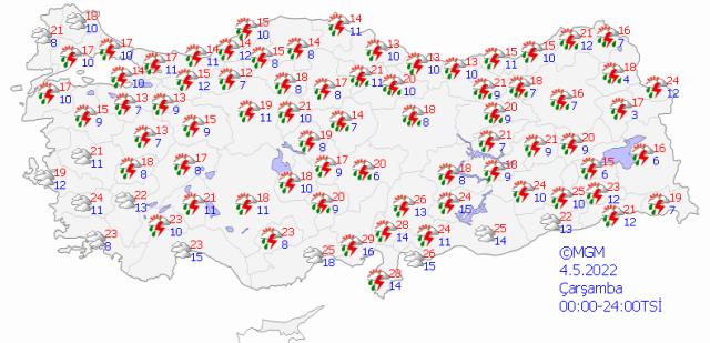 Bayram planı yapanlar dikkat! Meteoroloji sağanak yağış için saat verdi Bayram planı yapanlar dikkat! Meteoroloji sağanak yağış için saat verdi