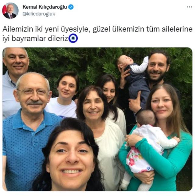 Kılıçdaroğlu, bayram paylaşımını aile fotoğrafıyla yaptı