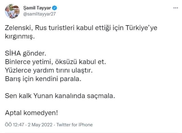 Zelenski'nin Türkiye'ye kırgınım' sözlerine ilk tepki AK Parti cephesinden geldi: Aptal komedyen