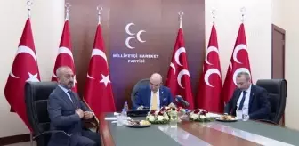 MHP heyeti, DSP, BBP, Yeniden Refah Partisi ve Saadet Partisi heyetleri ile video konferans aracılığıyla bayramlaştı