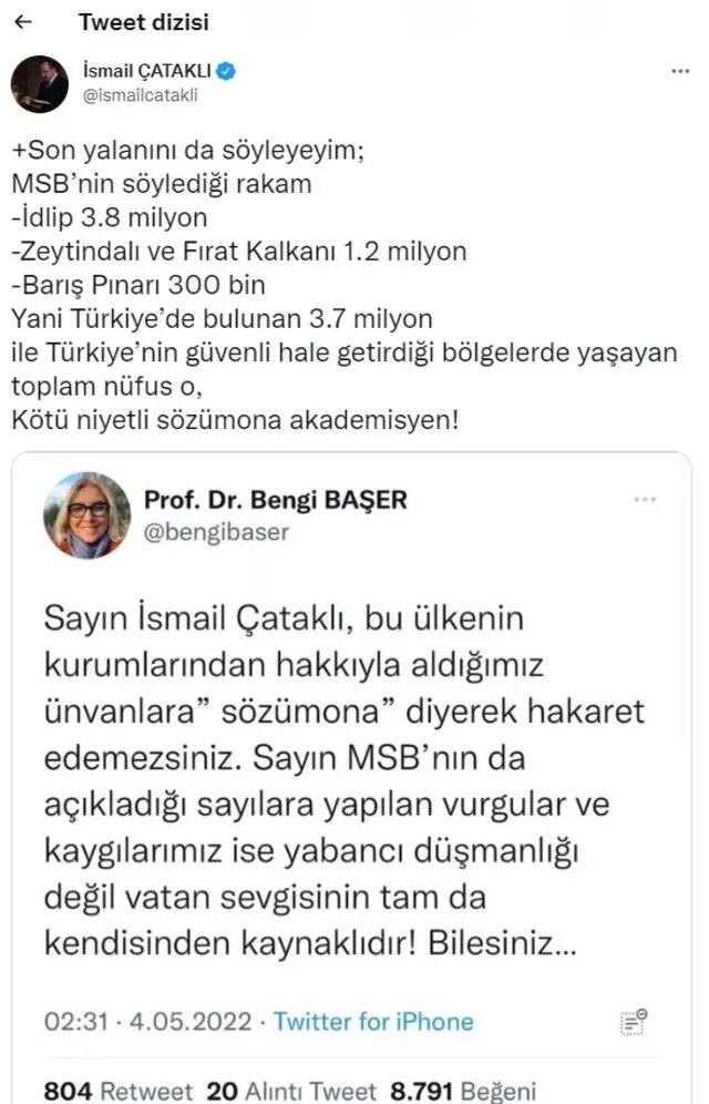 İçişleri Bakanlığı'ndan Prof. Dr. Bengi Başer'in '8 milyon göçmene oy kullandırılacak' iddiasına çok sert yanıt İçişleri Bakanlığı'ndan Prof. Dr. Bengi Başer'in '8 milyon göçmene oy kullandırılacak' iddiasına çok sert yanıt