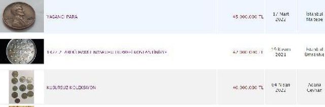 Osmanlı paraları internette milyonlarca liraya satışta Osmanlı paraları internette milyonlarca liraya satışta