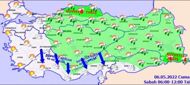 6 Mayıs Cuma günü hava nasıl olacak?