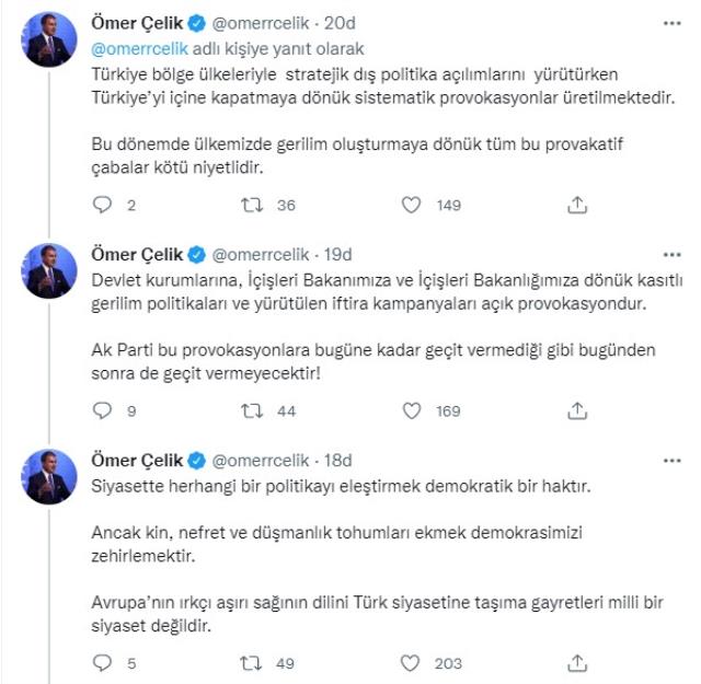 AK Parti Sözcü Ömer Çelik'ten Özdağ ve Soylu arasındaki polemiğe ilişkin açıklama AK Parti Sözcü Ömer Çelik'ten Özdağ ve Soylu arasındaki polemiğe ilişkin açıklama