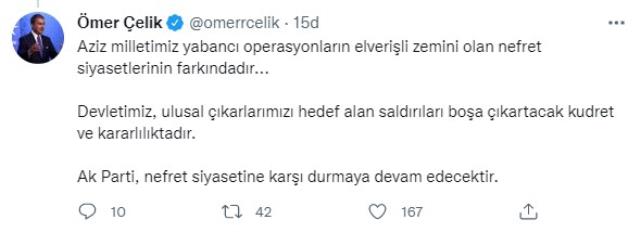 AK Parti Sözcü Ömer Çelik'ten Özdağ ve Soylu arasındaki polemiğe ilişkin açıklama AK Parti Sözcü Ömer Çelik'ten Özdağ ve Soylu arasındaki polemiğe ilişkin açıklama