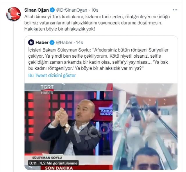 Sinan Oğan, Cumhurbaşkanı Erdoğan'a seslendi: İçişleri Bakanı'nın ağzını topla