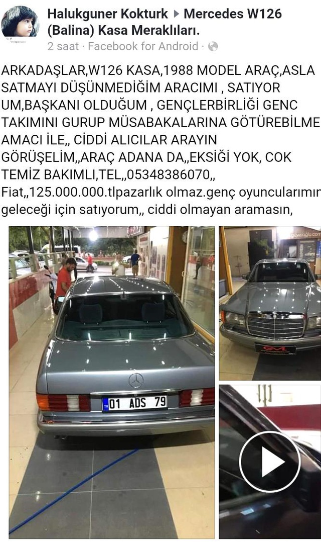 Böyle fedakarlık görülmedi! Takımının deplasman gideri için arabasını satışa çıkardı Böyle fedakarlık görülmedi! Takımının deplasman gideri için arabasını satışa çıkardı