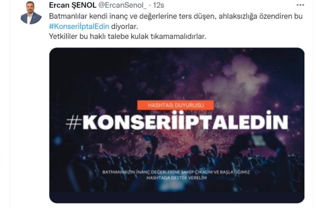 Batman'da üç partiden 'Hande Yener'i istemiyoruz' kampanyası: Petrolspor şampiyonluk konserinde sahne alacak Batman'da üç partiden 'Hande Yener'i istemiyoruz' kampanyası: Petrolspor şampiyonluk konserinde sahne alacak