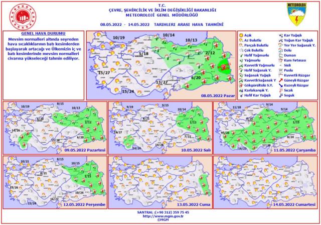 Meteoroloji son raporu yayınladı! Batı da sıcaklıklar artacak, doğu da yağış var Meteoroloji son raporu yayınladı! Batı da sıcaklıklar artacak, doğu da yağış var