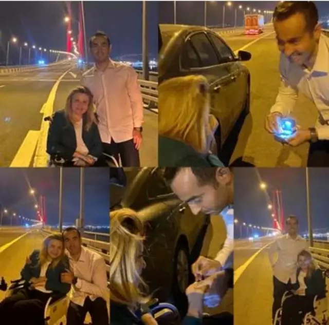 Engelli arabasıyla yağmura yakalanan eski milletvekili Bennur Karaburun'a şemsiye tutan Samet Ateş evlilik kararı aldı