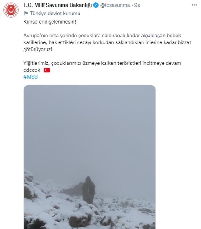 MSB: YİĞİTLERİMİZ, TERÖRİSTLERİ İNCİTMEYE DEVAM EDECEK! MSB: YİĞİTLERİMİZ, TERÖRİSTLERİ İNCİTMEYE DEVAM EDECEK!