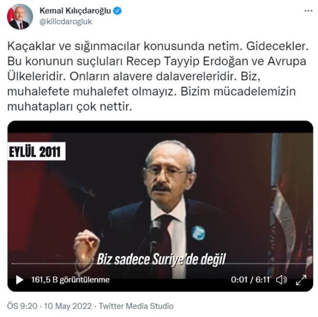 CHP lideri Kılıçdaroğlu sığınmacılarla ilgili son 11 yılı paylaştı: Suçlular Erdoğan ve Avrupa ülkeleri CHP lideri Kılıçdaroğlu sığınmacılarla ilgili son 11 yılı paylaştı: Suçlular Erdoğan ve Avrupa ülkeleri