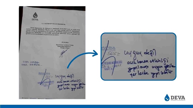 Gaziantep Valiliğinden DEVA Partisi'ne 'evrakta sahtecilik' suçlaması Gaziantep Valiliğinden DEVA Partisi'ne 'evrakta sahtecilik' suçlaması