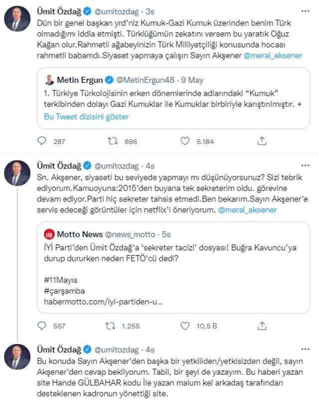 Sekreterini taciz etti denilen Ümit Özdağ 'Ben bekarım' deyip Akşener'e seslendi Sekreterini taciz etti denilen Ümit Özdağ 'Ben bekarım' deyip Akşener'e seslendi