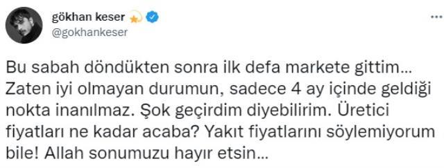 4 ay kaldığı Survivor'dan Türkiye'ye dönen Gökhan Keser, artan fiyatlara isyan etti: Geldiğimiz nokta inanılmaz