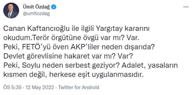 Canan Kaftancıoğlu'na verilen cezanın onanması büyük yankı uyandırdı! Siyasi isimlerden peş peşe açıklama