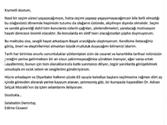 Demirtaş'tan 'aydınlar heyeti' önerisi: Bizim hayalimizdeki Türkiye bir çiçek bahçesidir, tek ırk değil tek yürektir! Demirtaş'tan 'aydınlar heyeti' önerisi: Bizim hayalimizdeki Türkiye bir çiçek bahçesidir, tek ırk değil tek yürektir!