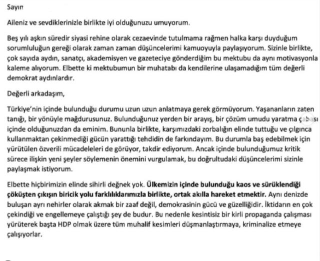 Demirtaş'tan 'aydınlar heyeti' önerisi: Bizim hayalimizdeki Türkiye bir çiçek bahçesidir, tek ırk değil tek yürektir! Demirtaş'tan 'aydınlar heyeti' önerisi: Bizim hayalimizdeki Türkiye bir çiçek bahçesidir, tek ırk değil tek yürektir!