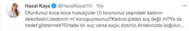Hazal Kaya'dan Melis Sezen'in kıyafetini eleştiren Ahmet Çakar'a tepki: Ahlakınızda boğulun