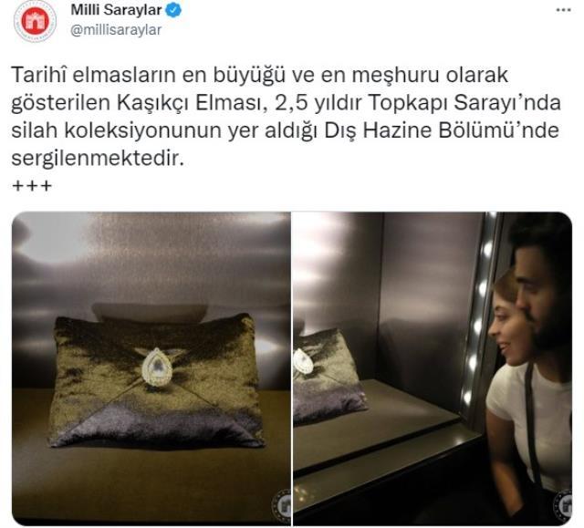 'Kaşıkçı Elması çalındı' iddialarına Milli Saraylar'dan açıklama geldi: Maksatlı ve kamuoyunu yanıltmaya yönelik girişim