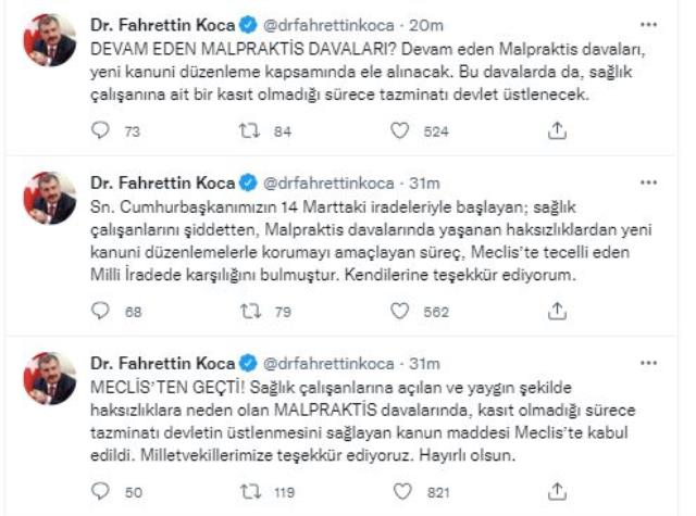 Son Dakika: Yasa Meclis'ten geçti! Sağlık çalışanlarına şiddet uygulayanlar tutuklu yargılanacak Son Dakika: Yasa Meclis'ten geçti! Sağlık çalışanlarına şiddet uygulayanlar tutuklu yargılanacak
