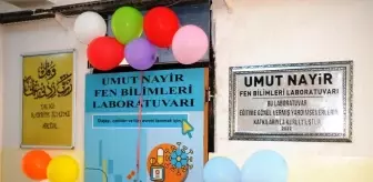 Umut Nayir, Cizre'de bir okula fen laboratuvarı kazandırdı