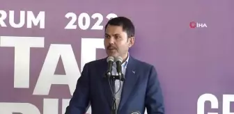 Çevre, Şehircilik ve İklim Değişikliği Bakanı Murat Kurum Erzurum'da kitap fuarının açılışını yaptı
