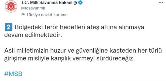 Son Dakika: Gaziantep şehidimizin kanı yerde kalmadı! Cezalandırma atışlarında 52 terörist etkisiz hale getirildi