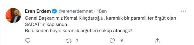Son Dakika: Kılıçdaroğlu, SADAT'ın önünde Son Dakika: Kılıçdaroğlu, SADAT'ın önünde