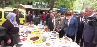 Tarihi Zeyve Pazarı'nda Esnafla Sohbet Eden Akşener: 'Sonuçta 1 Yıl Kaldı Seçime, Ondan Sonra Cümbür Cemaat Her Şeyi Değiştireceğiz'