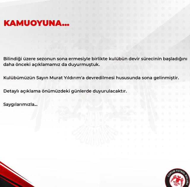 Türk futbol tarihinde benzeri görülmedi! Futbolcu Murat Yıldırım kaptanı olduğu kulübü satın aldı