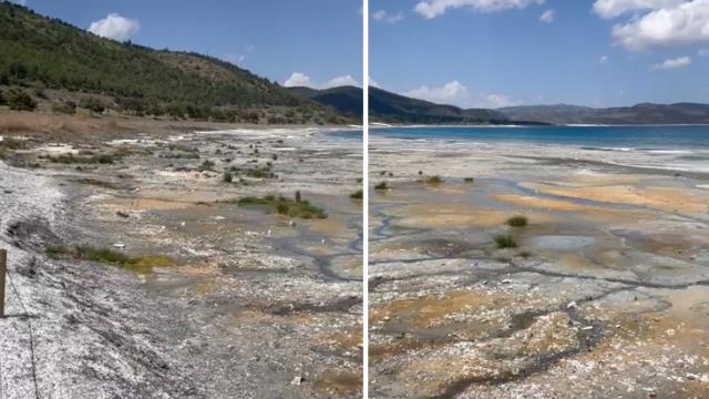 Bir dönem 'Türkiye'nin Maldivleri' diye adlandırılıyordu, Salda Gölü'nün son hali perişan