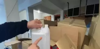 İstanbul'da Kaçak İçki Üretiminde Kullanılmak Üzere Depolanmış 24,8 Ton Etil Alkol Ele Geçirildi