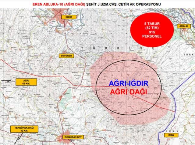 Eren Abluka-10 Ağrı Dağı operasyonu başlatıldı! 1 terörist etkisiz hale getirildi