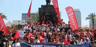 İzmir'de 'Çeşme Projesi'ne karşı miting