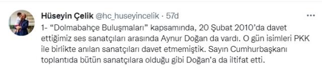 AK Partili Hüseyin Çelik'ten Aynur Doğan'a destek: Bizim mahallenin linç girişimi çok yanlış