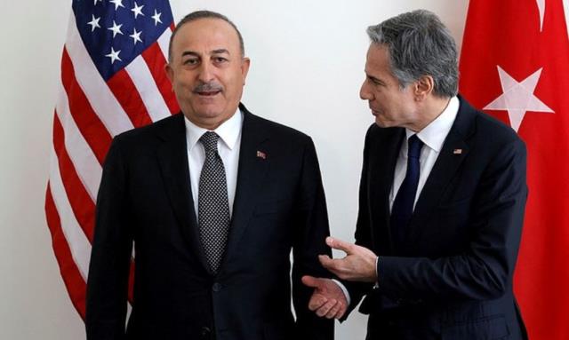 Çavuşoğlu'nun İsveç ve Finlandiya'nın üyeliğine yönelik kaygılarını ABD'li Blinken büyük bir dikkatle dinledi Çavuşoğlu'nun İsveç ve Finlandiya'nın üyeliğine yönelik kaygılarını ABD'li Blinken büyük bir dikkatle dinledi