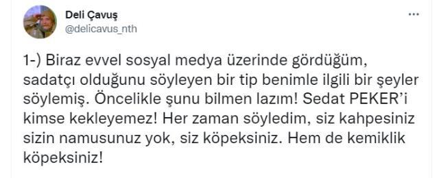 Sedat Peker, Deli Çavuş üzerinden SADAT'a esti gürledi: Devletin parasını çalmak için bıraktığınız sakallar sizi kurtaramayacak