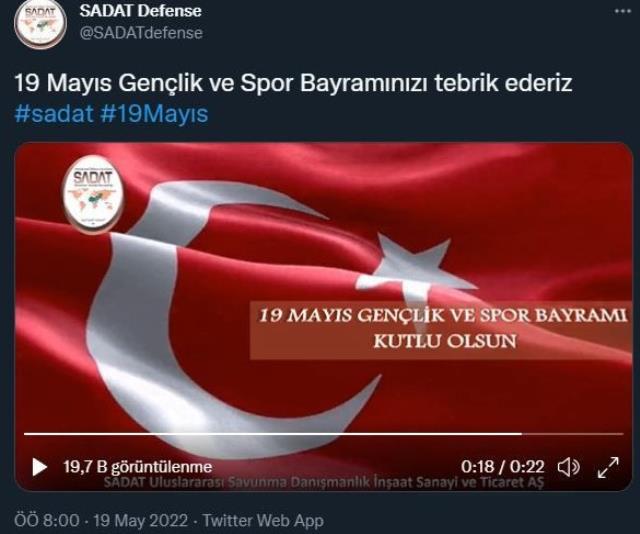 SADAT'ın 19 Mayıs mesajında Atatürk'ün adı geçirilmedi! Tepkiler sonrası silip yenisini yayınladılar SADAT'ın 19 Mayıs mesajında Atatürk'ün adı geçirilmedi! Tepkiler sonrası silip yenisini yayınladılar