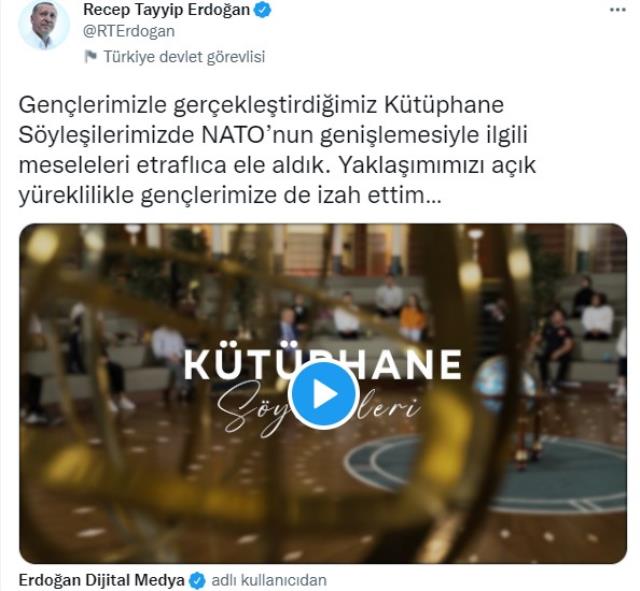 Son Dakika! Cumhurbaşkanı Erdoğan, İsveç ve Finlandiya'ya bir kez daha resti çekti Son Dakika! Cumhurbaşkanı Erdoğan, İsveç ve Finlandiya'ya bir kez daha resti çekti